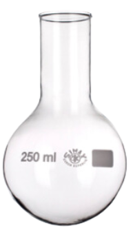 Ballon fond rond col étroit Simax 250ml (x10)